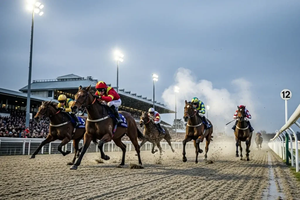Winter Derby race at Lingfield Park on Polytrack all-weather track
